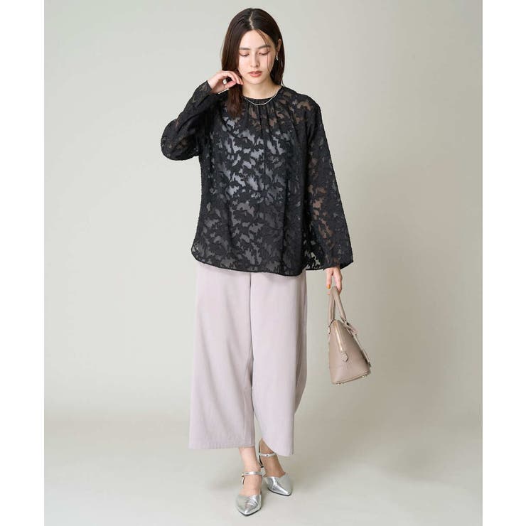 カットジャガードシアーブラウス | a.v.v【WOMEN】 | 詳細画像17 