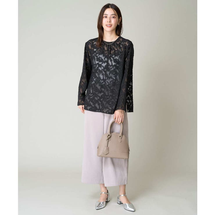 カットジャガードシアーブラウス | a.v.v【WOMEN】 | 詳細画像19 