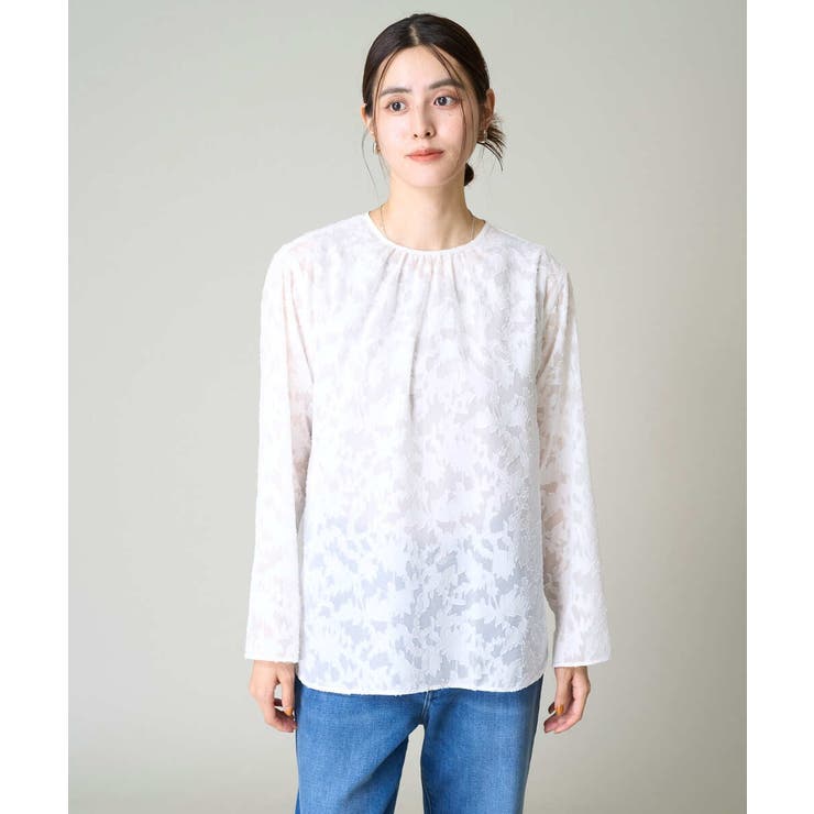 カットジャガードシアーブラウス | a.v.v【WOMEN】 | 詳細画像21 