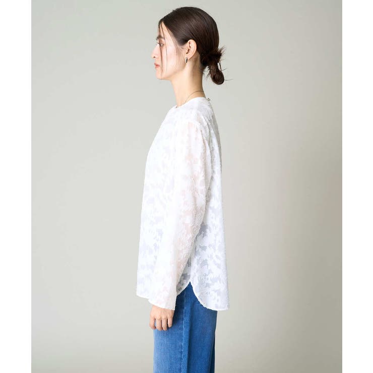 カットジャガードシアーブラウス | a.v.v【WOMEN】 | 詳細画像22 