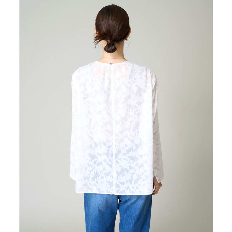 カットジャガードシアーブラウス | a.v.v【WOMEN】 | 詳細画像23 