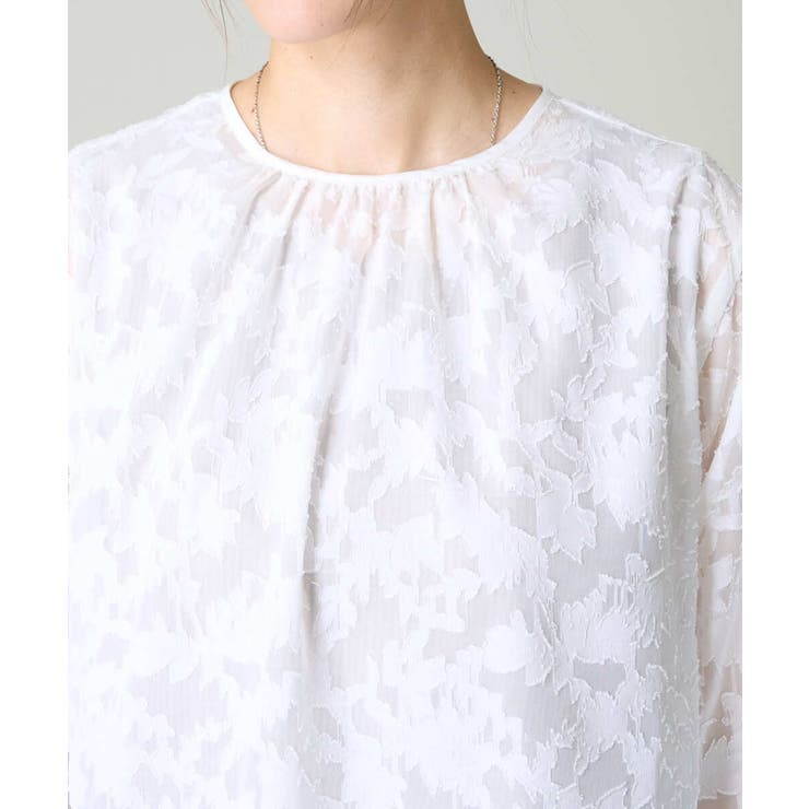 カットジャガードシアーブラウス | a.v.v【WOMEN】 | 詳細画像24 