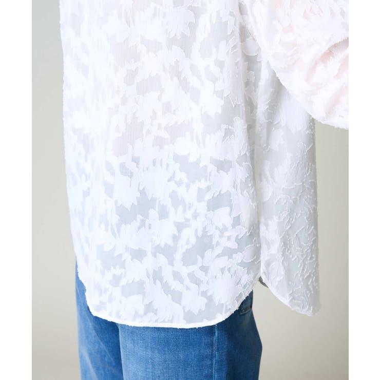 カットジャガードシアーブラウス | a.v.v【WOMEN】 | 詳細画像28 