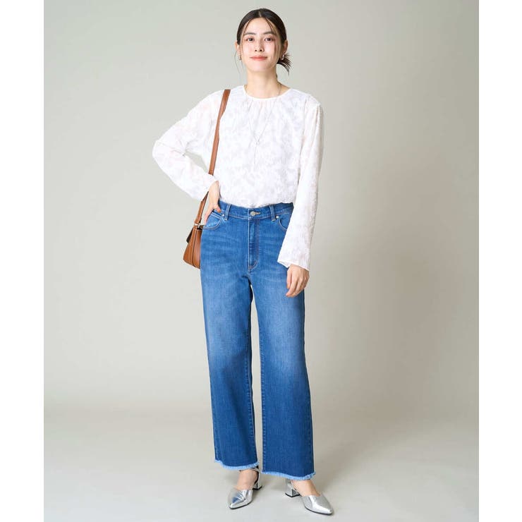 カットジャガードシアーブラウス | a.v.v【WOMEN】 | 詳細画像9 