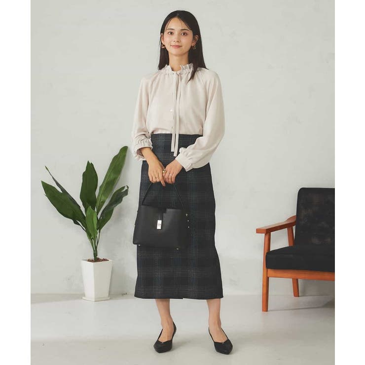 フリルネックボウタイブラウス | a.v.v【WOMEN】 | 詳細画像16 