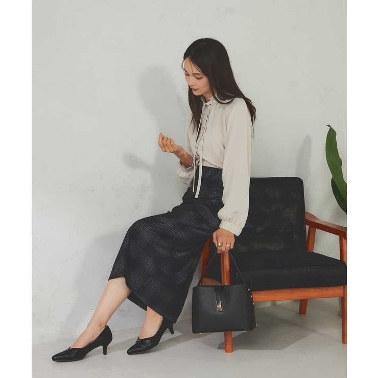 フリルネックボウタイブラウス | a.v.v【WOMEN】 | 詳細画像21 