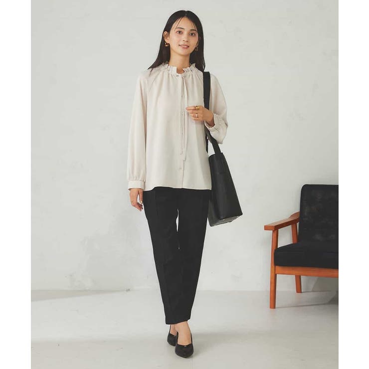 フリルネックボウタイブラウス | a.v.v【WOMEN】 | 詳細画像22 