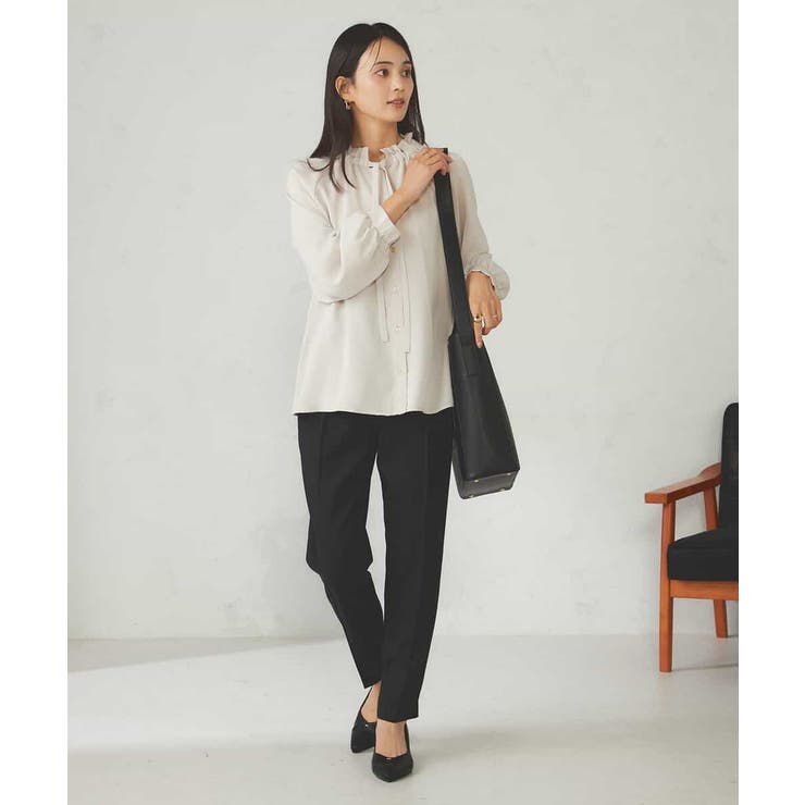 フリルネックボウタイブラウス | a.v.v【WOMEN】 | 詳細画像23 