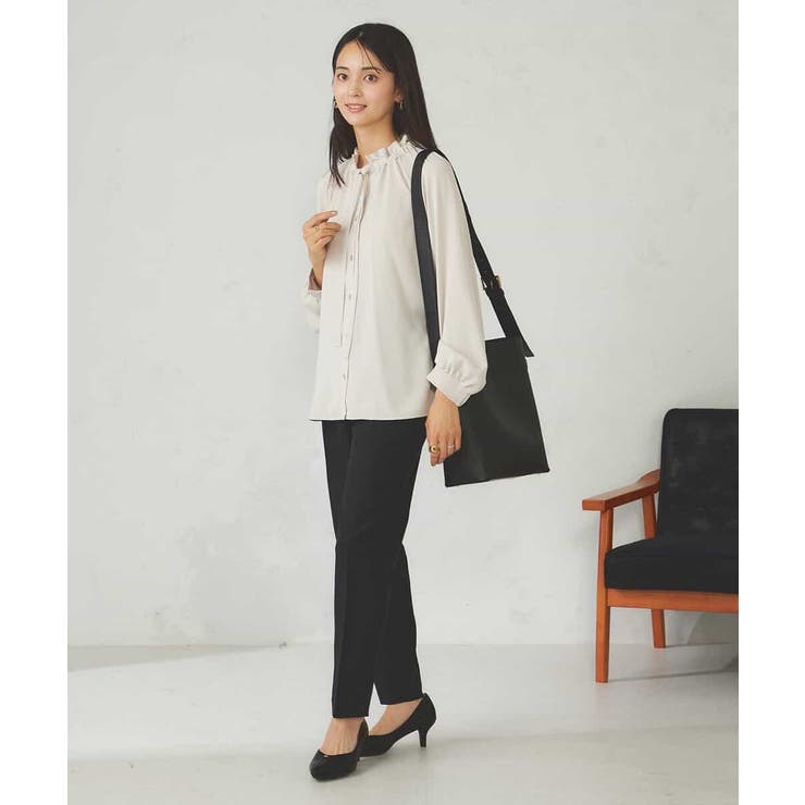 フリルネックボウタイブラウス | a.v.v【WOMEN】 | 詳細画像24 