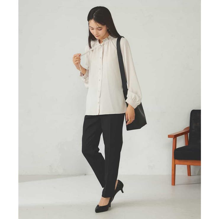 フリルネックボウタイブラウス | a.v.v【WOMEN】 | 詳細画像25 