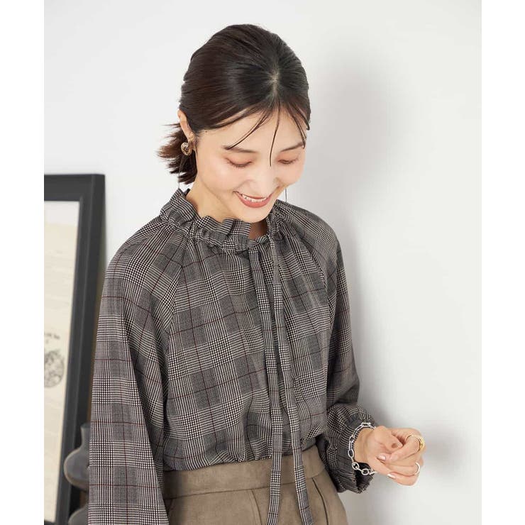 フリルネックボウタイブラウス | a.v.v【WOMEN】 | 詳細画像33 