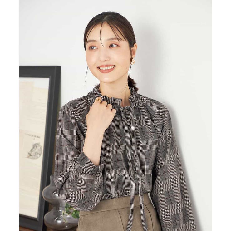 フリルネックボウタイブラウス | a.v.v【WOMEN】 | 詳細画像34 