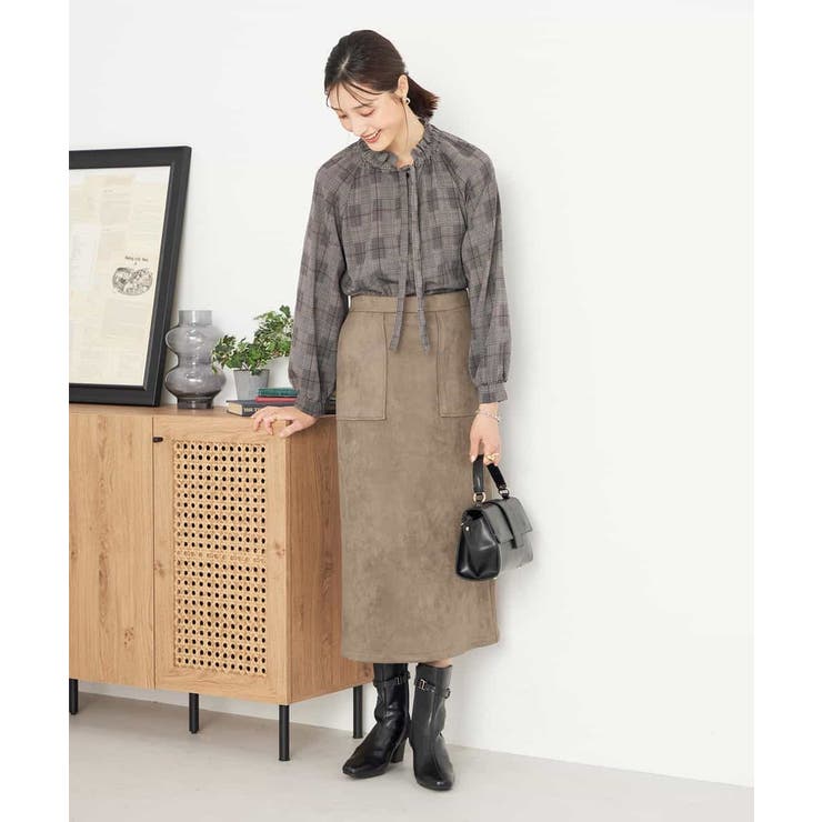 フリルネックボウタイブラウス | a.v.v【WOMEN】 | 詳細画像37 