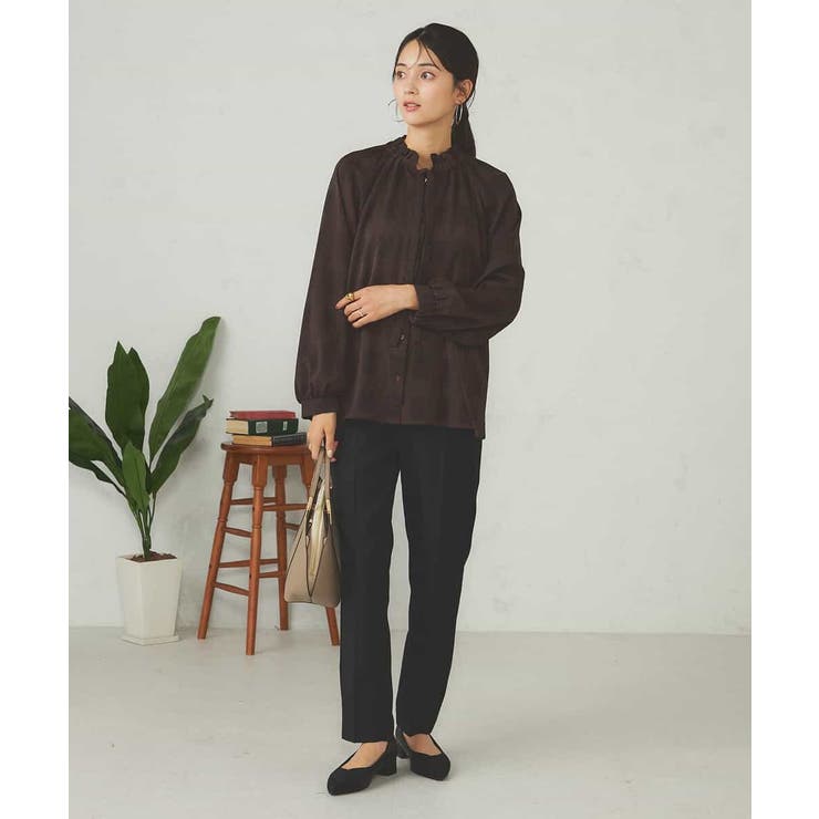 フリルネックボウタイブラウス | a.v.v【WOMEN】 | 詳細画像6 