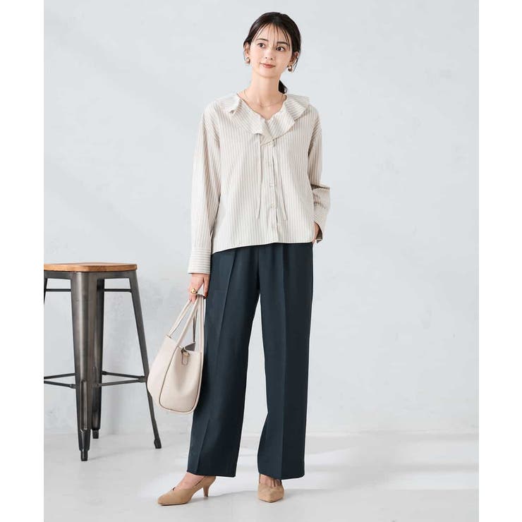 ラッフルフリルストライプブラウス | a.v.v【WOMEN】 | 詳細画像18 