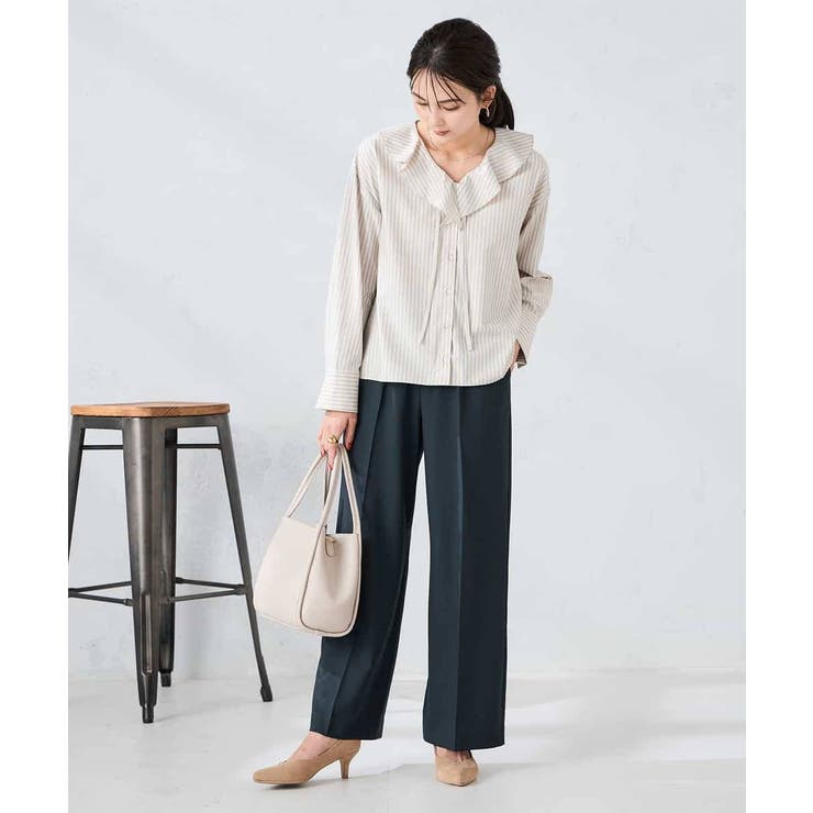 ラッフルフリルストライプブラウス | a.v.v【WOMEN】 | 詳細画像19 