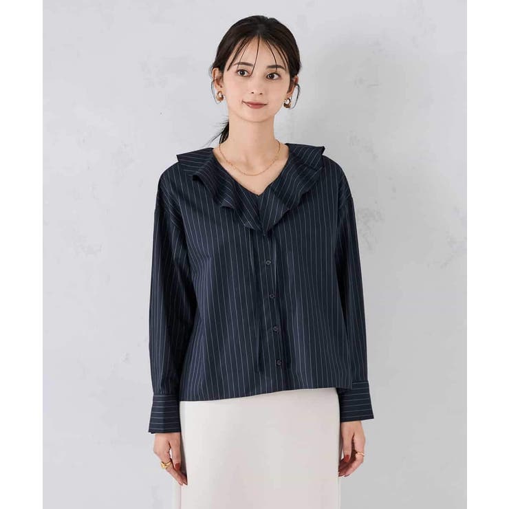 ラッフルフリルストライプブラウス | a.v.v【WOMEN】 | 詳細画像28 