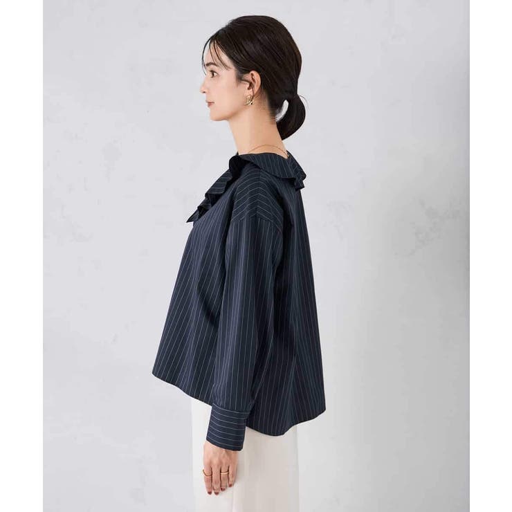 ラッフルフリルストライプブラウス | a.v.v【WOMEN】 | 詳細画像29 