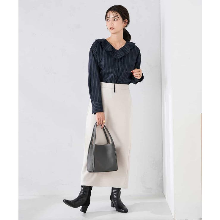 ラッフルフリルストライプブラウス | a.v.v【WOMEN】 | 詳細画像8 