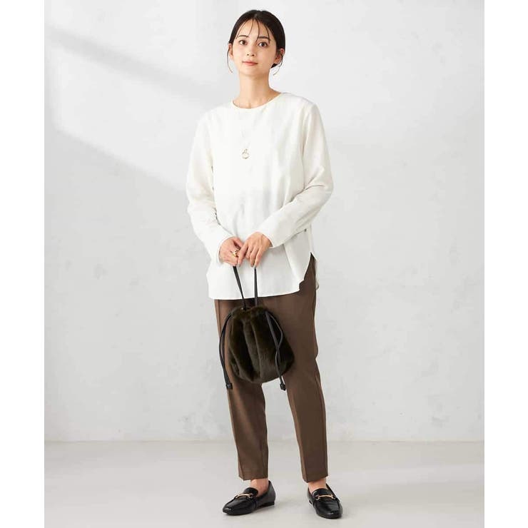 ノーカラーカフスブラウス | a.v.v【WOMEN】 | 詳細画像5 