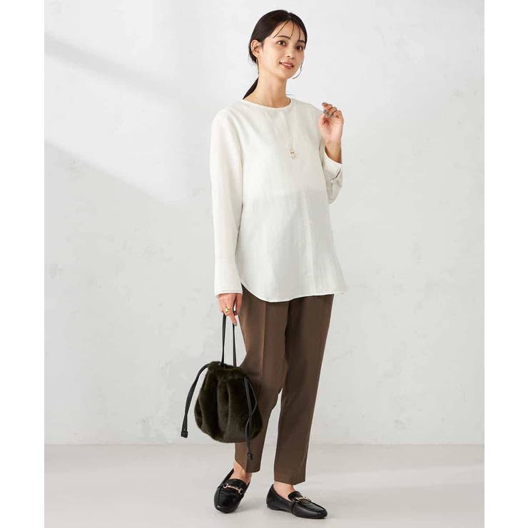 ノーカラーカフスブラウス | a.v.v【WOMEN】 | 詳細画像7 