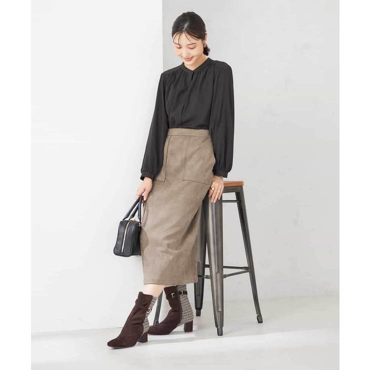 【洗える/セットアップ可】バンドカラーブラウス | a.v.v【WOMEN】 | 詳細画像11 