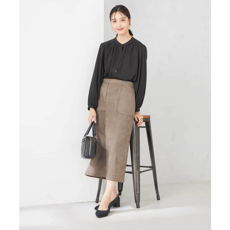 【洗える/セットアップ可】バンドカラーブラウス | a.v.v【WOMEN】 | 詳細画像12 