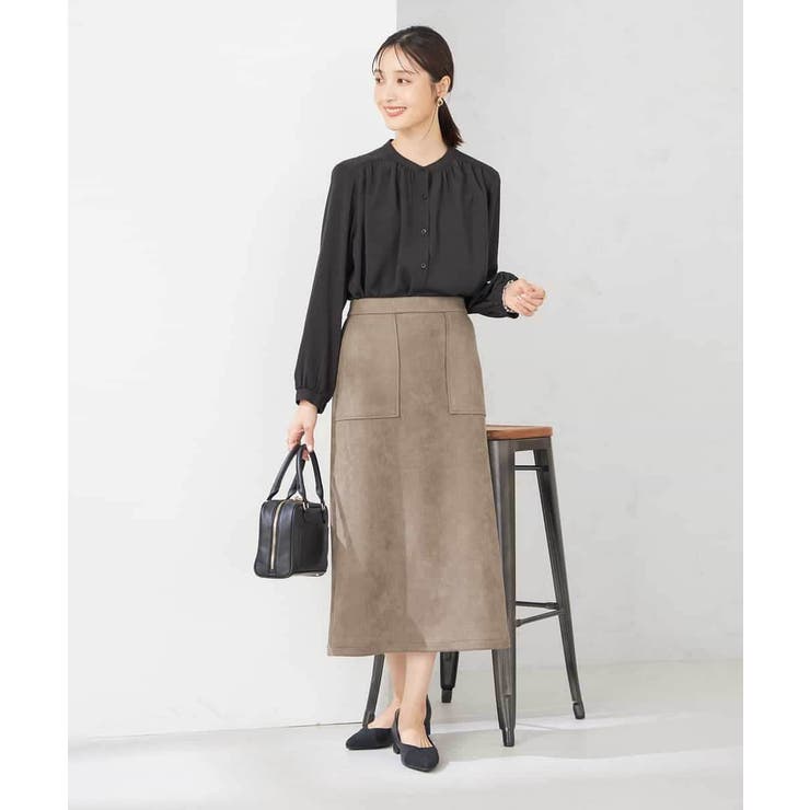 【洗える/セットアップ可】バンドカラーブラウス | a.v.v【WOMEN】 | 詳細画像13 