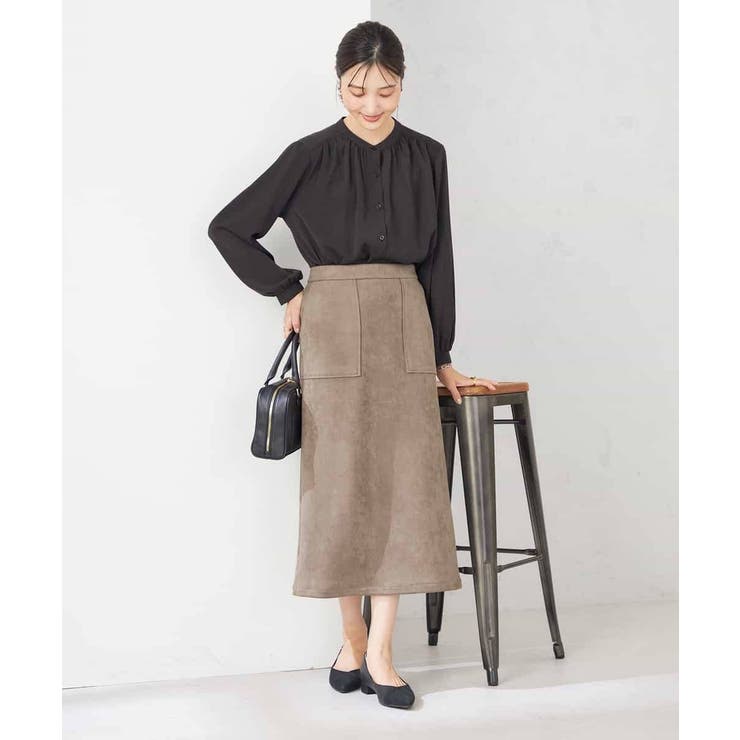 【洗える/セットアップ可】バンドカラーブラウス | a.v.v【WOMEN】 | 詳細画像14 