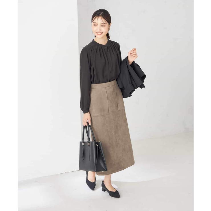 【洗える/セットアップ可】バンドカラーブラウス | a.v.v【WOMEN】 | 詳細画像15 