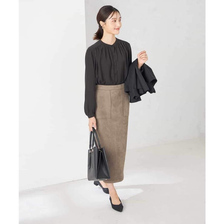 【洗える/セットアップ可】バンドカラーブラウス | a.v.v【WOMEN】 | 詳細画像16 