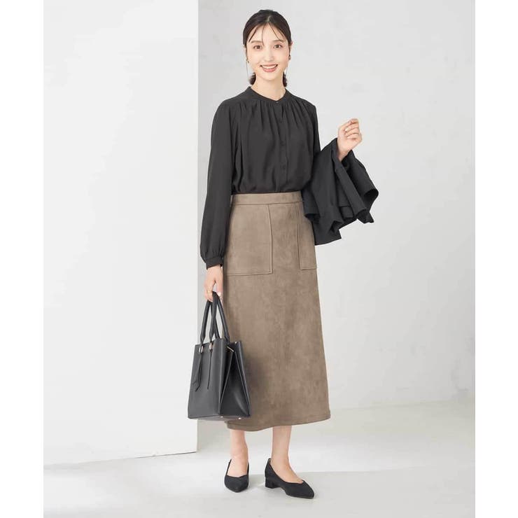 【洗える/セットアップ可】バンドカラーブラウス | a.v.v【WOMEN】 | 詳細画像17 