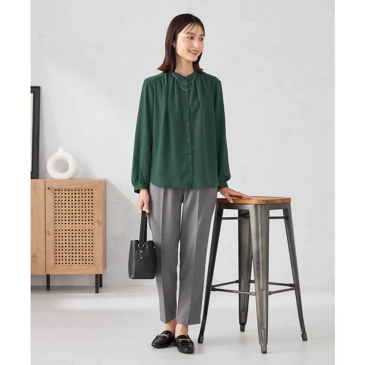 【洗える/セットアップ可】バンドカラーブラウス | a.v.v【WOMEN】 | 詳細画像31 