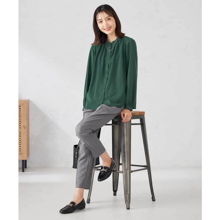 【洗える/セットアップ可】バンドカラーブラウス | a.v.v【WOMEN】 | 詳細画像36 