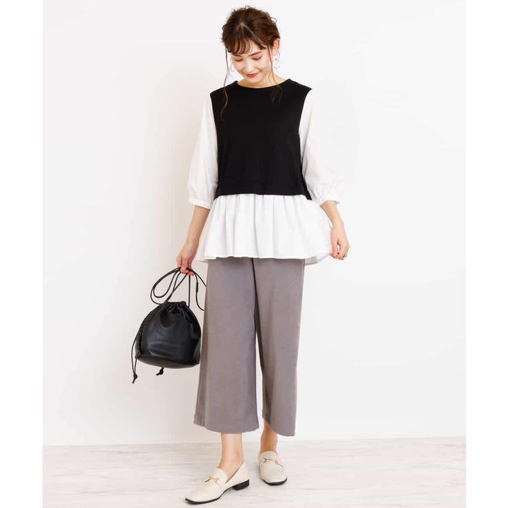 レイヤード風チュニックブラウス | a.v.v【WOMEN】 | 詳細画像2