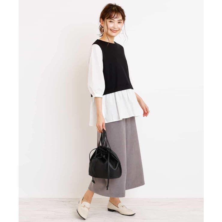レイヤード風チュニックブラウス | a.v.v【WOMEN】 | 詳細画像3