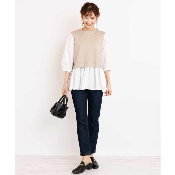 レイヤード風チュニックブラウス | a.v.v【WOMEN】 | 詳細画像4