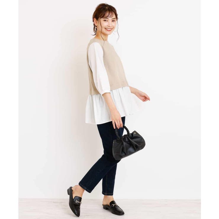 レイヤード風チュニックブラウス | a.v.v【WOMEN】 | 詳細画像5