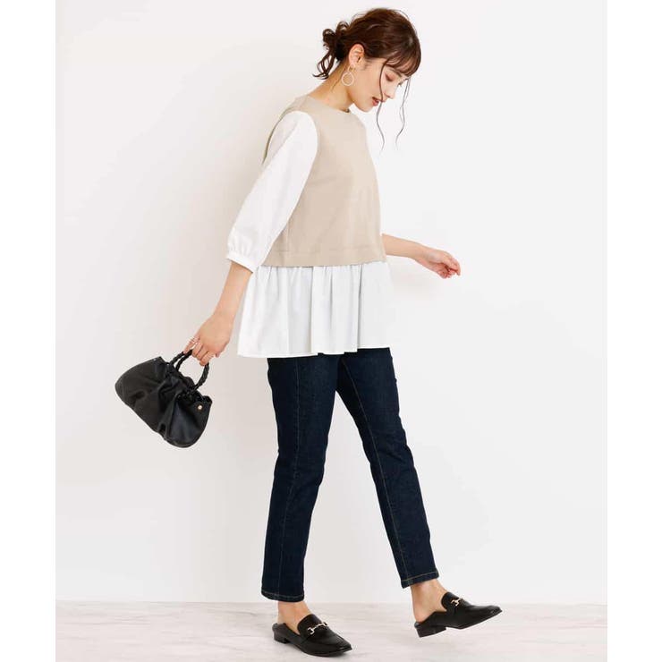 レイヤード風チュニックブラウス | a.v.v【WOMEN】 | 詳細画像6