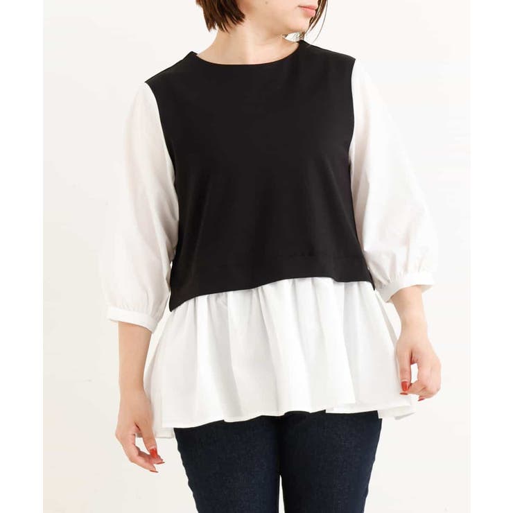 レイヤード風チュニックブラウス | a.v.v【WOMEN】 | 詳細画像7