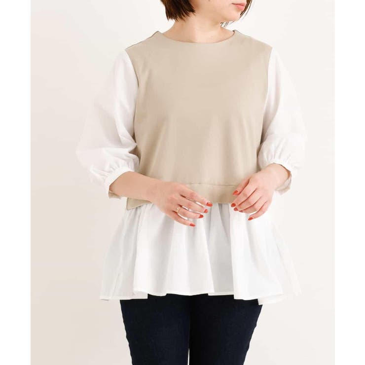 レイヤード風チュニックブラウス | a.v.v【WOMEN】 | 詳細画像8