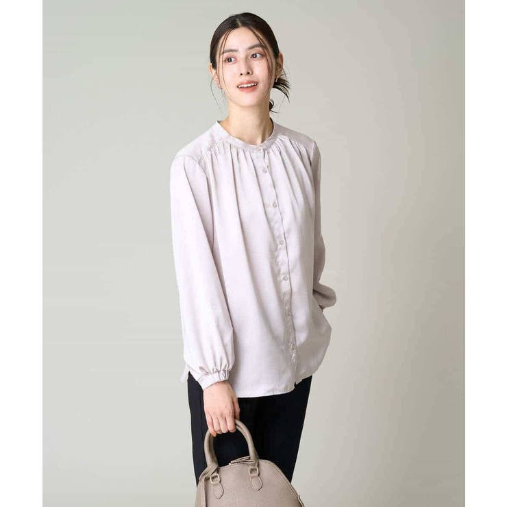 サテンギャザーブラウス | a.v.v【WOMEN】 | 詳細画像28 