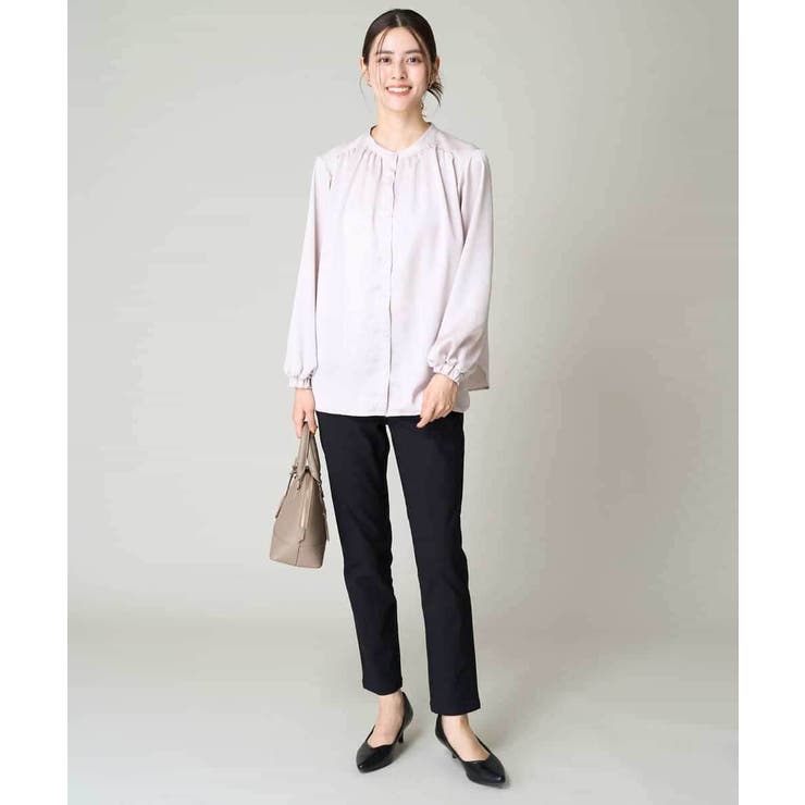 サテンギャザーブラウス | a.v.v【WOMEN】 | 詳細画像31 