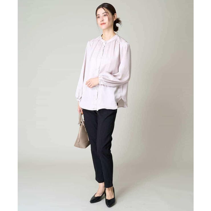 サテンギャザーブラウス | a.v.v【WOMEN】 | 詳細画像33 