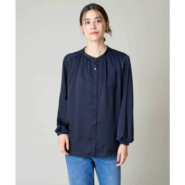 サテンギャザーブラウス | a.v.v【WOMEN】 | 詳細画像34 