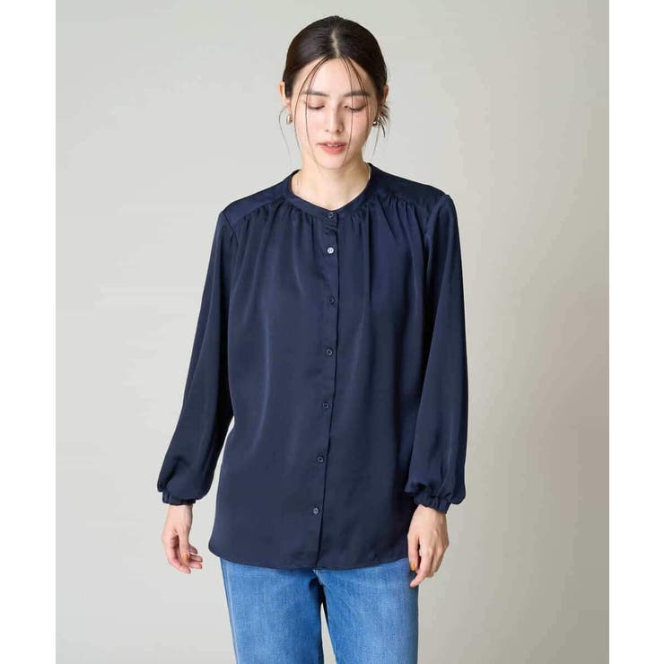 サテンギャザーブラウス | a.v.v【WOMEN】 | 詳細画像35 