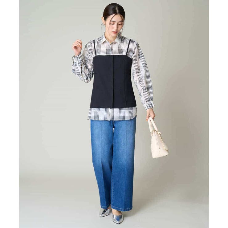 シアーチェックシャツ | a.v.v【WOMEN】 | 詳細画像10 