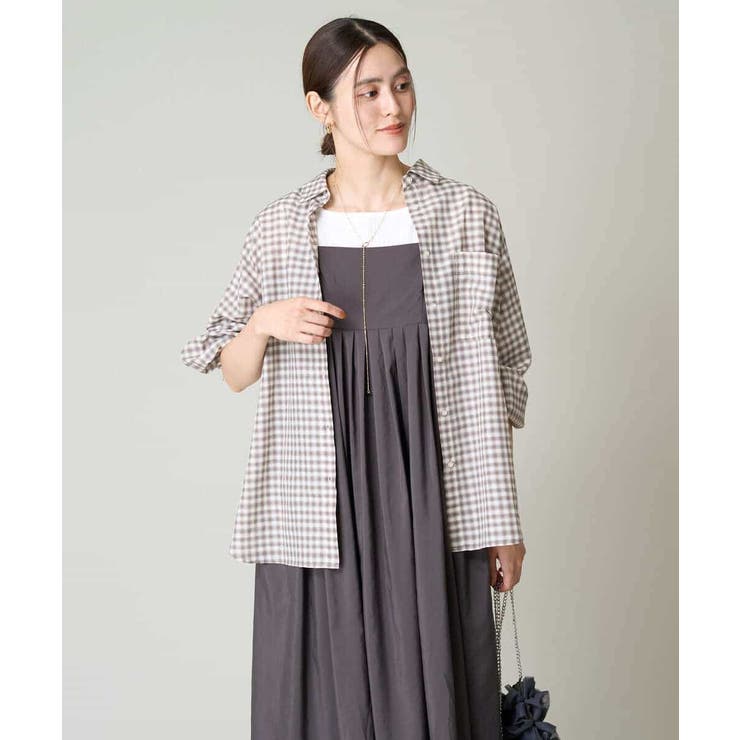 シアーチェックシャツ | a.v.v【WOMEN】 | 詳細画像12 