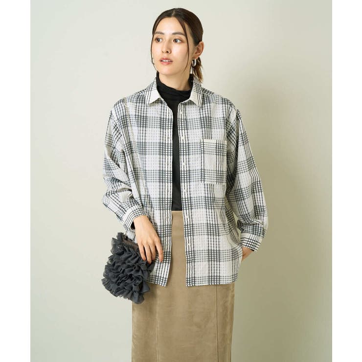 シアーチェックシャツ | a.v.v【WOMEN】 | 詳細画像2 