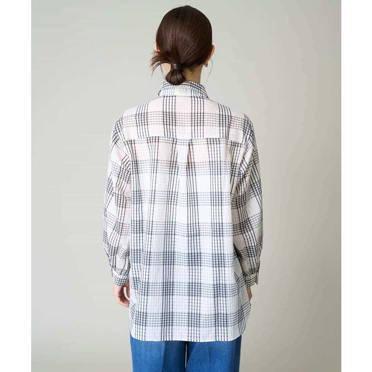 シアーチェックシャツ | a.v.v【WOMEN】 | 詳細画像20 